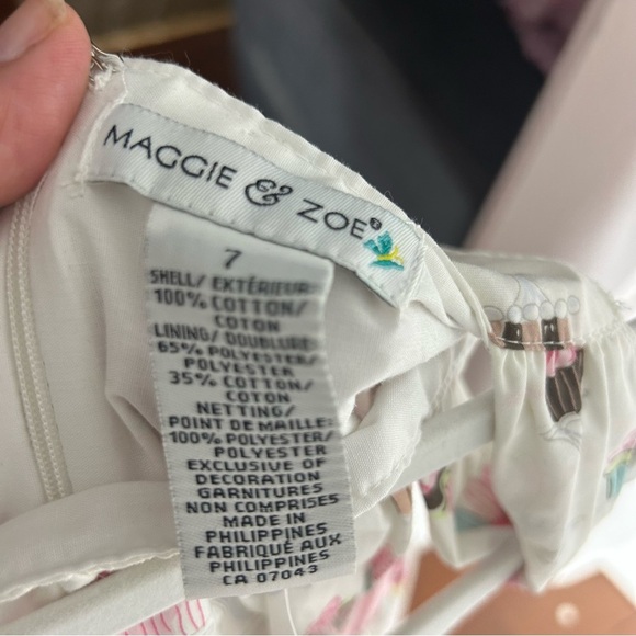 🍭Maggie & Zoe Colorful Cupcake Dress with Pink Accent Size 7 NWT - Picture 6 of 6